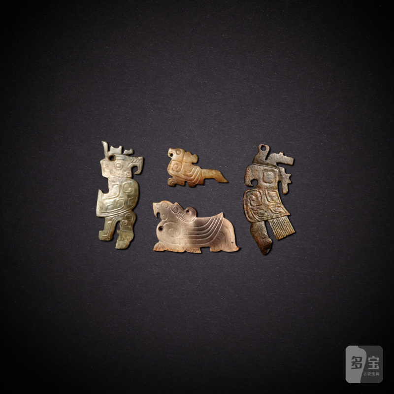 Four jade birds, Western Zhou dynasty | 西周 玉鳥四件 - 图2
